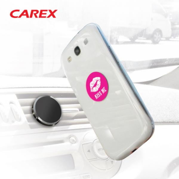 카렉스 3M 접착식 스마트폰 자석거치대 송풍구 클립형